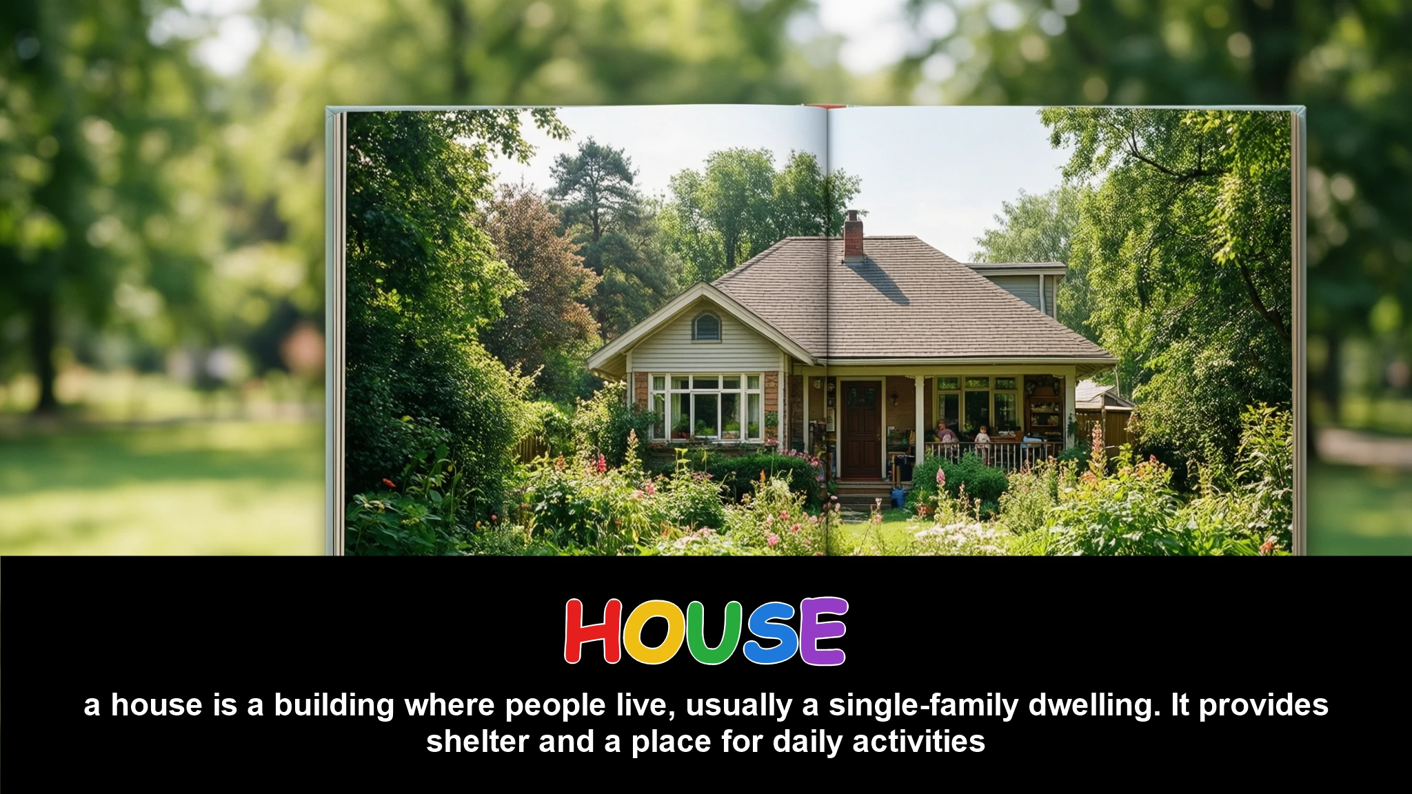 English Illustration for house